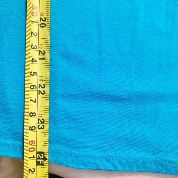 Volcom Tee Medium Teal Turquoise with White Volcom Diamond Design 100% Cotton - Picture 11 of 13